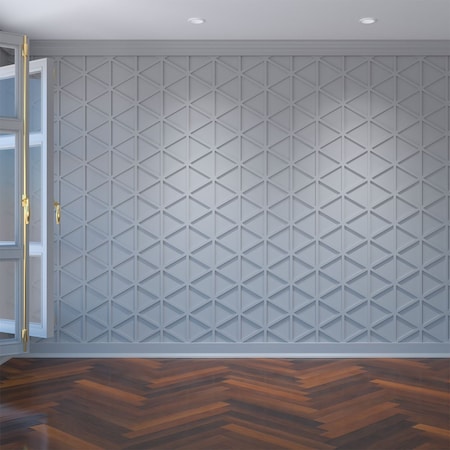 Medium Pendleton Decorative Fretwork Wall Panels In Architectural PVC, 15 3/8W X 17 3/4H X 3/8T